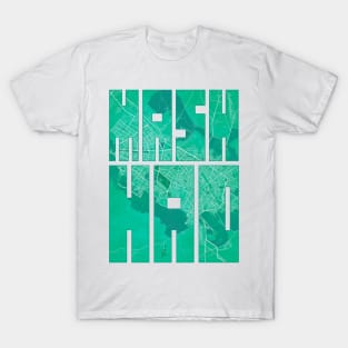 Mashhad, Iran City Map Typography - Watercolor T-Shirt